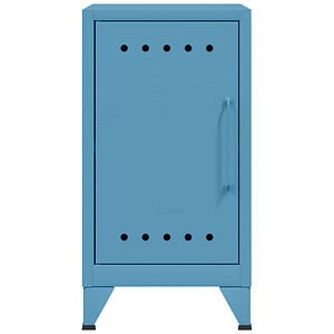 Image BISLEY Stahlschrank Fern Mini FERMINLH605 blau 38,0 x 40,0 x 72,5 cm, aufgebaut