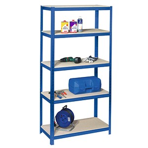 Image SZ Metall Schwerlastregal 23202-I blau 90,0 x 30,0 x 200,0 cm