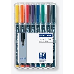 Image STAEDTLER Lumocolor Folienstifte-Set farbsortiert permanent 8 St.