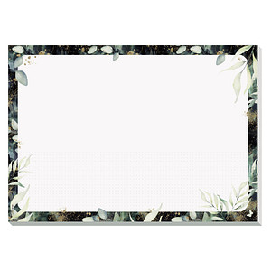 Image SIGEL Schreibtischunterlage Glamorous Leaves weiß/bunt 30 Blatt