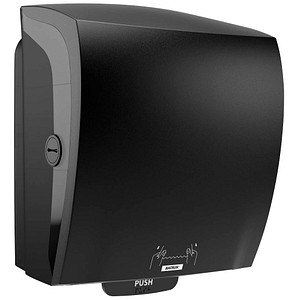 Image KATRIN Papierhandtuchspender System 82070 schwarz Kunststoff