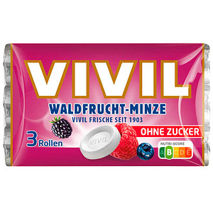 Image VIVIL® Waldfrucht-Minze ohne Zucker Bonbons 84,0 g