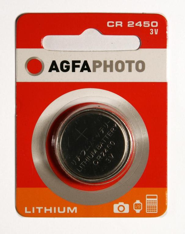 Image AGFA Photo Batterie Knopfzelle CR2450 3.0V Lithium       1St.