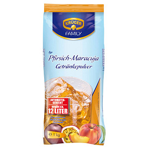 Image KRÜGER Pfirsich-Maracuja Getränkepulver 1,0 kg