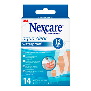 Image Nexcare™ Pflaster Aqua Clear Waterproof N1214ASD01N beige, 14 St.