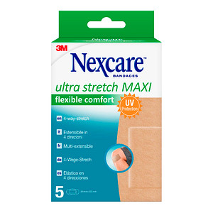 Image Nexcare™ Pflaster Ultra Stretch MAXI Flexible Comfort N8-5-1M beige 5,0 x 10,1 cm, 5 St.