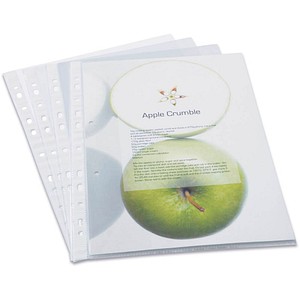 Image 100 RAPESCO® Prospekthüllen DIN A4 transparent genarbt 0,06 mm