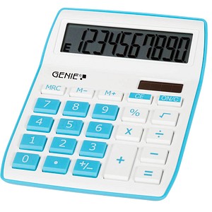 Image GENIE 840B Tischrechner weiß/blau