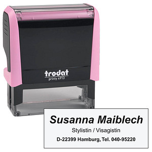Image trodat Textstempel, individualisierbar printy 4913 selbstfärbend schwarz