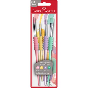 Image FABER-CASTELL Synthetikhaarpinsel-Set Pastell