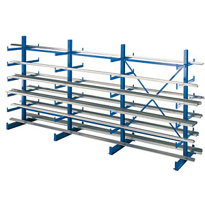 Image SCHULTE Anbau-Schwerlastregal K1000 14491 enzianblau 125,0 x 100,0 x 200,0 cm