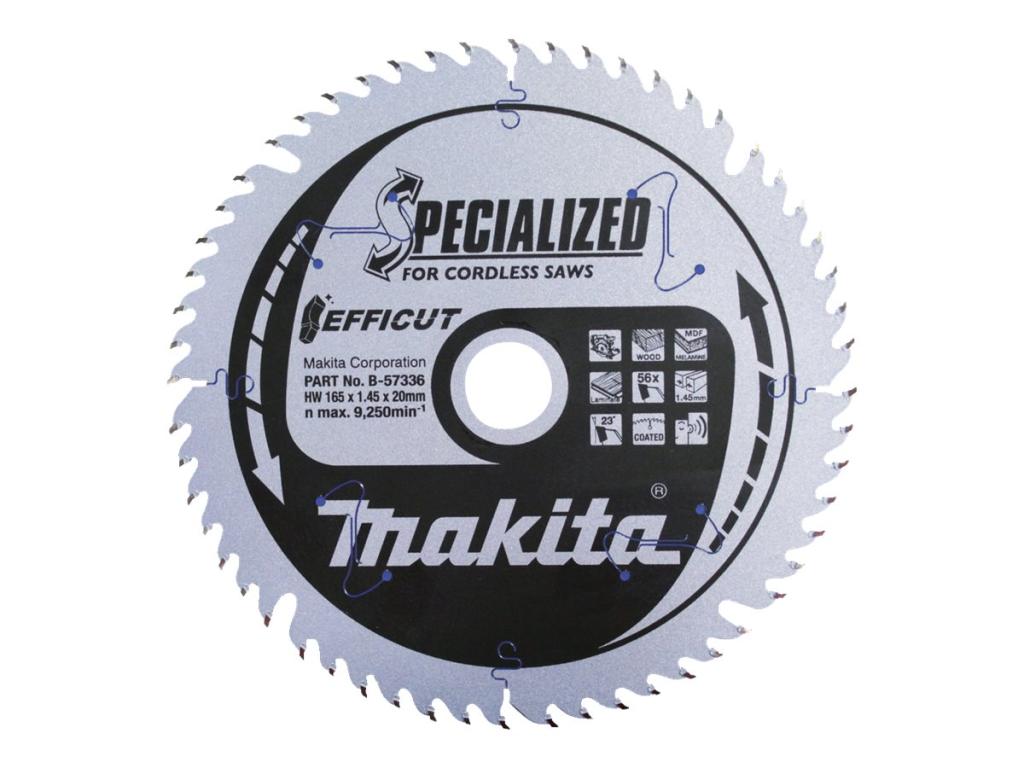 Image MAKITA Sägeblatt EFFICUT 165mm 56Z | B-57336
