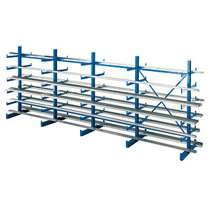 Image SCHULTE Schwerlastregal K1000 14497 enzianblau 500,0 x 100,0 x 200,0 cm