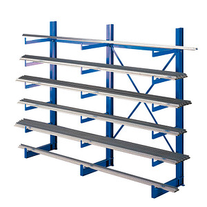 Image SCHULTE Schwerlastregal K1000 14485 enzianblau 250,0 x 50,0 x 200,0 cm