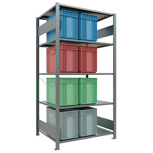 Image SCHULTE Schwerlastregal MULTIplus 150 12580 silber 100,0 x 80,0 x 200,0 cm