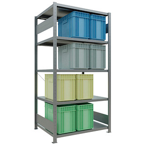 Image SCHULTE Schwerlastregal MULTIplus 250 12980 silber 100,0 x 80,0 x 200,0 cm