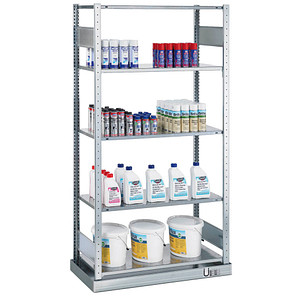 Image SCHULTE Schwerlastregal MULTIplus 150 14944 silber 100,0 x 50,0 x 200,0 cm