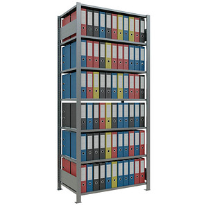 Image SCHULTE Schwerlastregal MULTIplus 150 17767 silber 100,0 x 60,0 x 230,0 cm