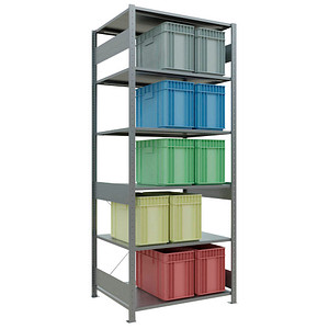 Image SCHULTE Schwerlastregal MULTIplus 150 12581 silber 100,0 x 80,0 x 250,0 cm