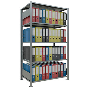 Image SCHULTE Schwerlastregal MULTIplus 150 17755 silber 100,0 x 60,0 x 180,0 cm