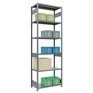 Image SCHULTE Schwerlastregal MULTIplus 250 12952-LR silber 100,0 x 50,0 x 300,0 cm