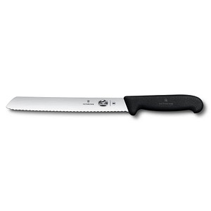 Image VICTORINOX Brotmesser Fibrox silber, Klinge: 21,0 cm