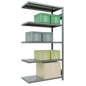 Image SCHULTE Schwerlastregal MULTIplus 250 12955-LR silber 100,0 x 50,0 x 200,0 cm