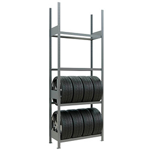 Image SCHULTE Reifenregal 20984 silber 100,0 x 40,0 x 275,0 cm