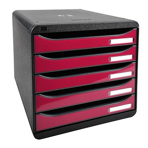 Image EXACOMPTA Schubladenbox BIG-BOX PLUS, 5 Schübe, himbeer