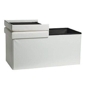 Image Echtwerk Sitztruhe Flex EW-FB-0433 weiß Stoff 76,0 cm