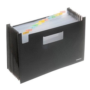 Image FolderSys Fächermappe 12 Fächer schwarz
