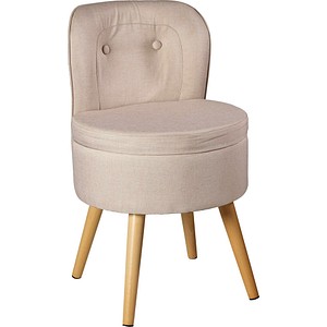 Image Echtwerk Sessel Vince creme buche Stoff