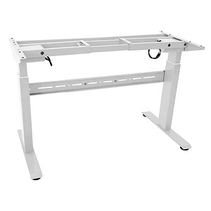 Image LMG elektrisch höhenverstellbares Schreibtischgestell weiß ohne Tischplatte, T-Fuß-Gestell weiß 130,0 - 160,0 x 57,0 cm
