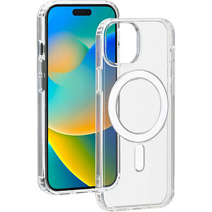 Image bigben Hybrid Case mit MagSafe Handy-Cover für Apple iPhone 15 transparent