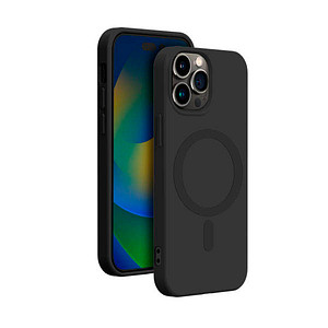 Image bigben Soft Case mit MagSafe Handy-Cover für Apple iPhone 15 Pro schwarz
