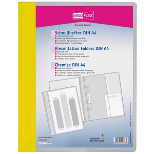 Image VELOFLEX Schnellhefter VELOFORM® Kunststoff gelb DIN A4 überbreit