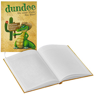 Image dundee Notizbuch DIN A5 kariert, Hardcover 192 Seiten