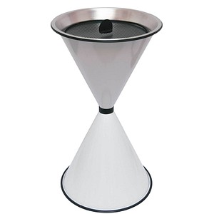 Image SZ Metall 29711 Standaschenbecher weiß