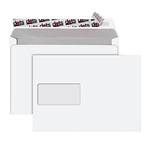 Image dots Briefumschläge DIN C5 mit Fenster weiß 250 St.