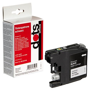 Image dots schwarz Tintenpatrone ersetzt brother LC-123BK