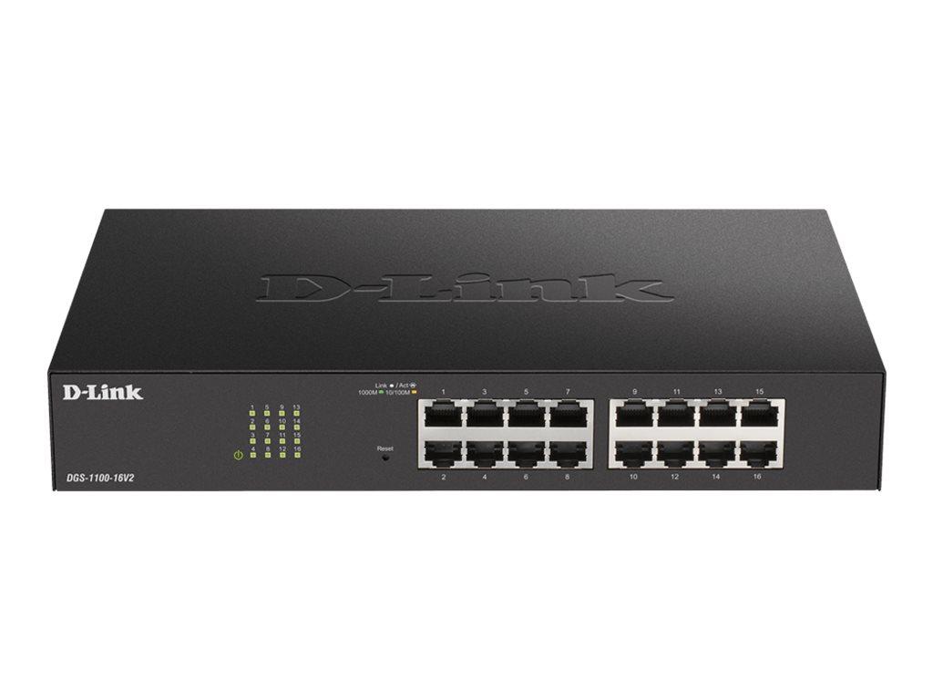 Image D-LINK 16-Port Layer2 Smart Gigabit Switch16x 10/100/1000Mbit/s TP (RJ-45) Port