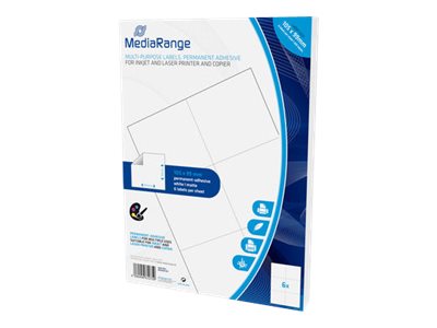 Image MEDIARANGE Etiketten weiß 105x99mm 300 Stück