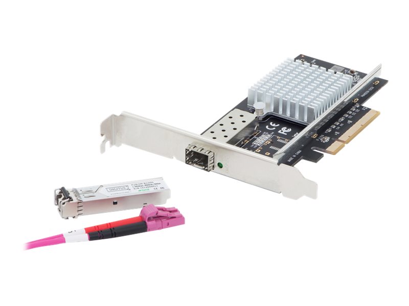 Image DIGITUS Pro SFP 1 Port 10G PC/Expresscard Intel