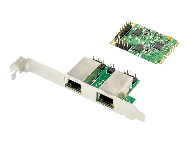 Image DIGITUS DN-10134 2-port Gigabit Ethernet mini PCI Express Card single lane low 