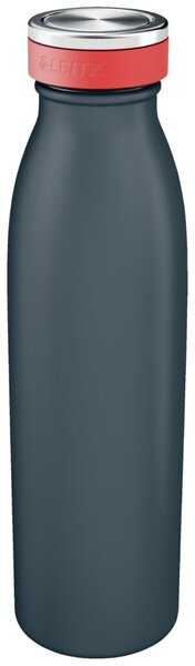 Image Trinkflasche Cosy, Edelstahl, 500 ml, grau, hält für Stunden kalt oder warm
