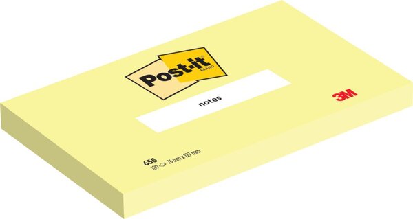 Image Post-it® Haftnotizen Standard 655 gelb 12 Blöcke