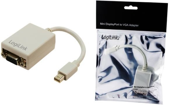 Image LogiLink Adapter, Mini DisplayPort Stecker - 15 Pol VGA