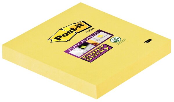 Image Post-it® Super Sticky Notes Haftnotizen extrastark 65412SY gelb 12 Blöcke
