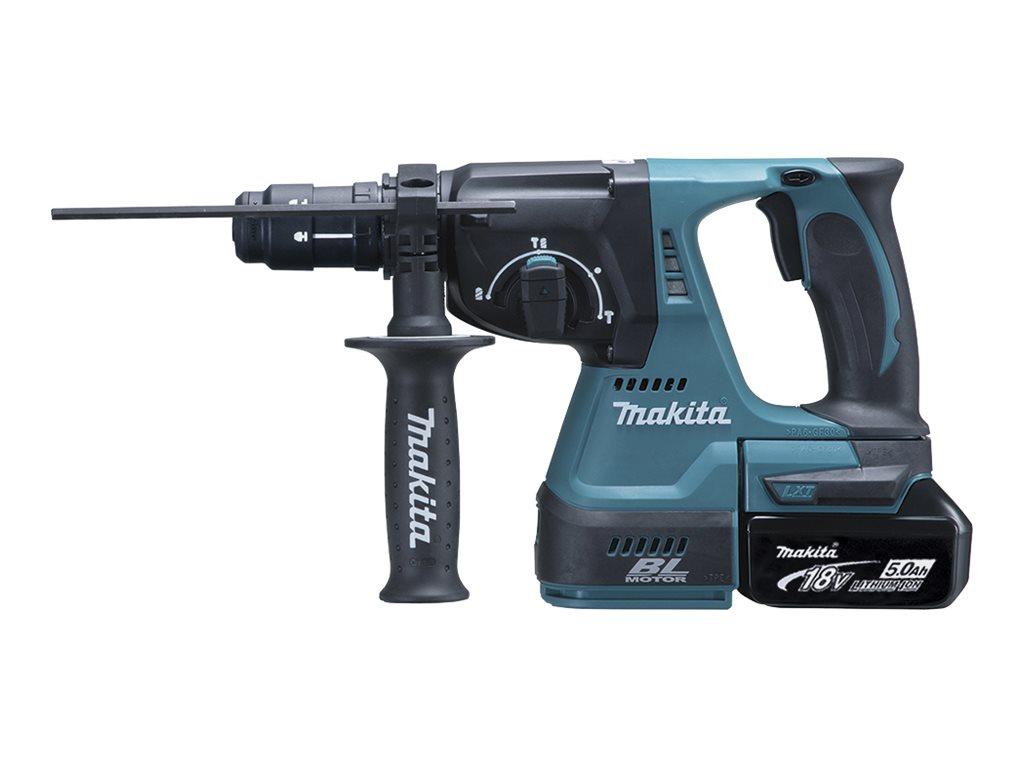 Image MAKITA DHR243RTJ Akku-Kombihammer für SDS-PLUS 18 V / 5.0 Ah