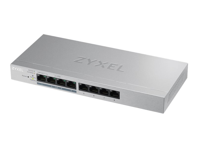 Image ZYXEL Switch GS1200-8HP V2 PoE+ webmanaged Switch 4xPoE 60W